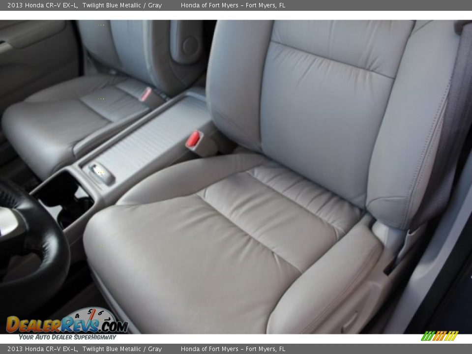 2013 Honda CR-V EX-L Twilight Blue Metallic / Gray Photo #9