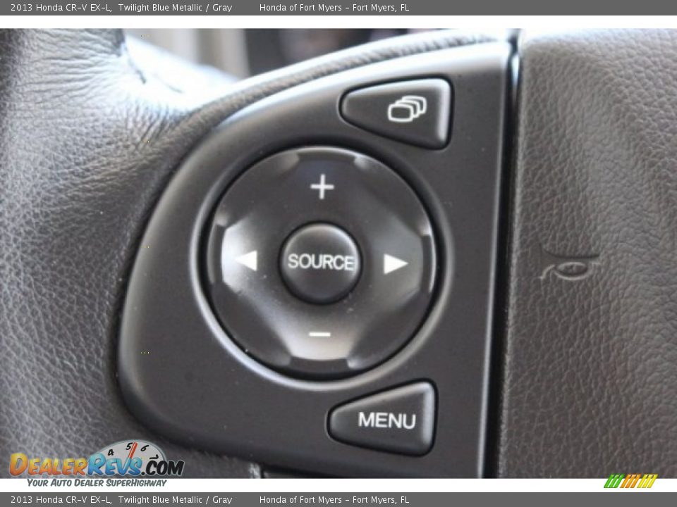 2013 Honda CR-V EX-L Twilight Blue Metallic / Gray Photo #13