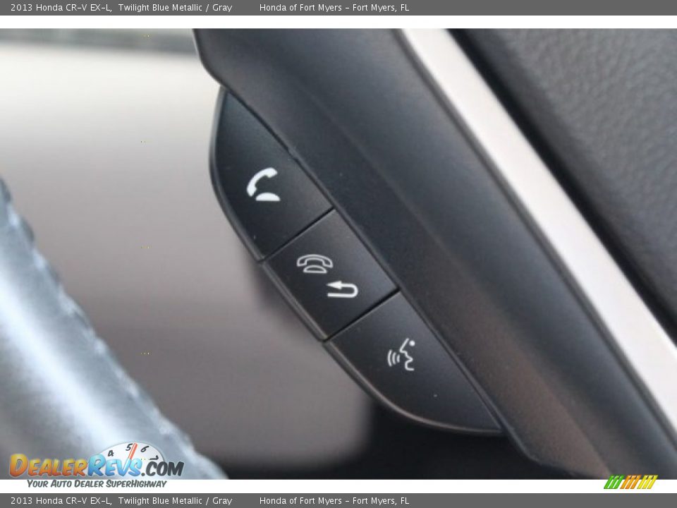 2013 Honda CR-V EX-L Twilight Blue Metallic / Gray Photo #14