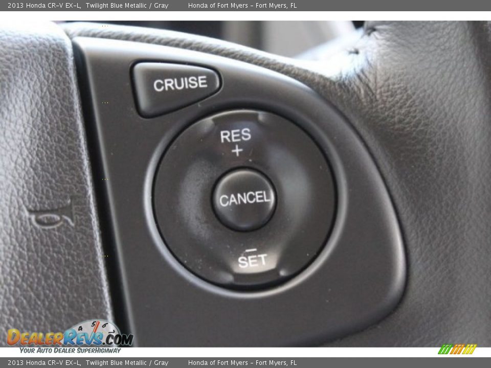 2013 Honda CR-V EX-L Twilight Blue Metallic / Gray Photo #15