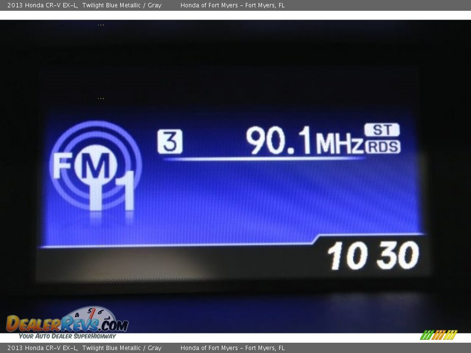 2013 Honda CR-V EX-L Twilight Blue Metallic / Gray Photo #18