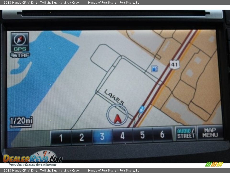 2013 Honda CR-V EX-L Twilight Blue Metallic / Gray Photo #20