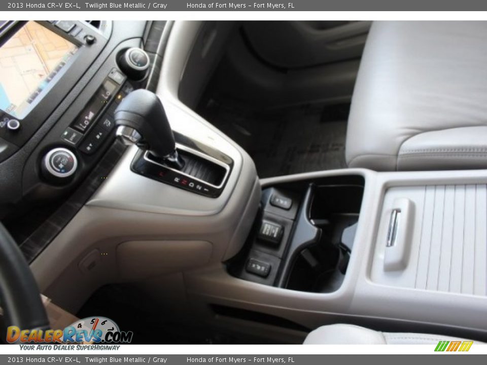 2013 Honda CR-V EX-L Twilight Blue Metallic / Gray Photo #23