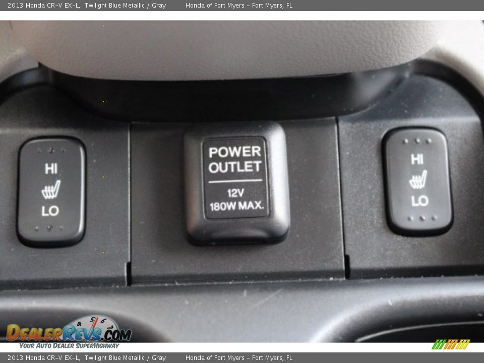 2013 Honda CR-V EX-L Twilight Blue Metallic / Gray Photo #24