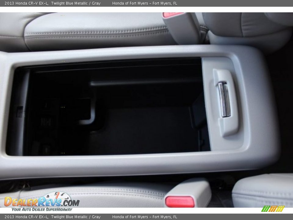 2013 Honda CR-V EX-L Twilight Blue Metallic / Gray Photo #25