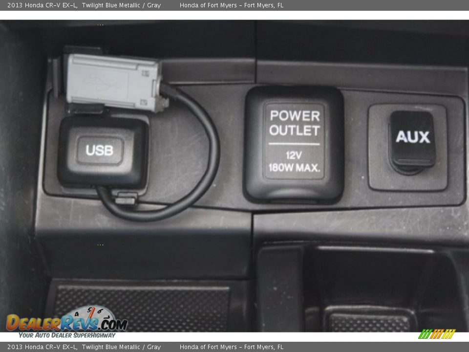 2013 Honda CR-V EX-L Twilight Blue Metallic / Gray Photo #26