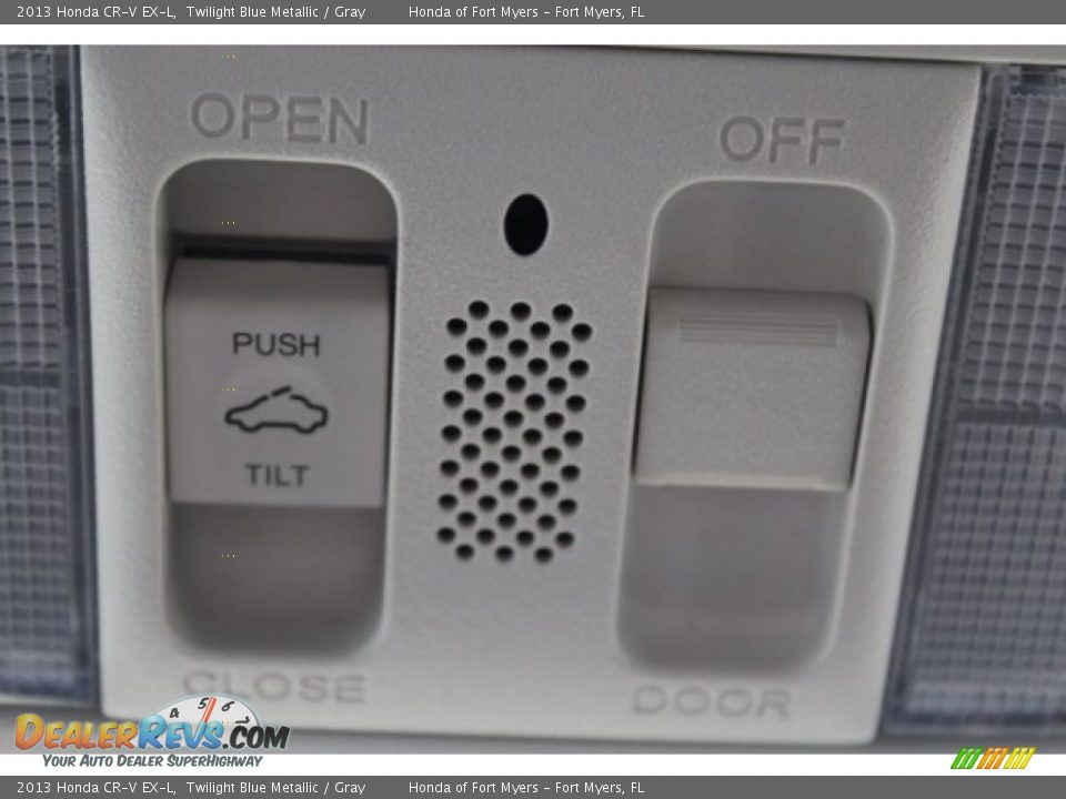 2013 Honda CR-V EX-L Twilight Blue Metallic / Gray Photo #27
