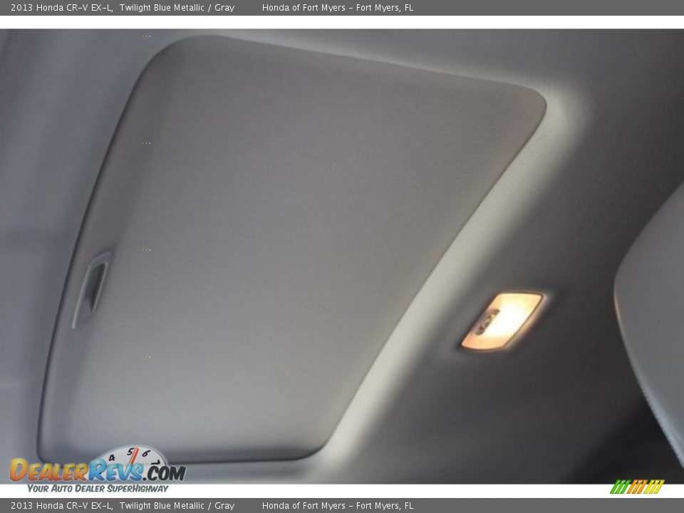 2013 Honda CR-V EX-L Twilight Blue Metallic / Gray Photo #28