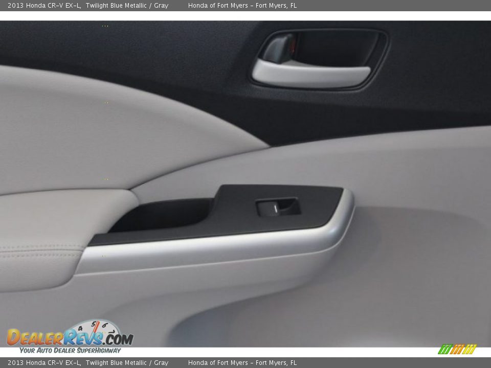 2013 Honda CR-V EX-L Twilight Blue Metallic / Gray Photo #29
