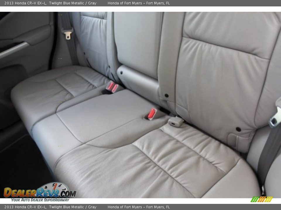 2013 Honda CR-V EX-L Twilight Blue Metallic / Gray Photo #30
