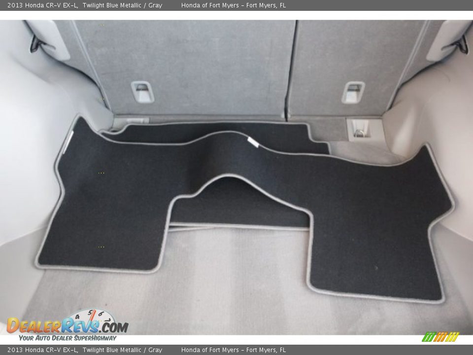 2013 Honda CR-V EX-L Twilight Blue Metallic / Gray Photo #31