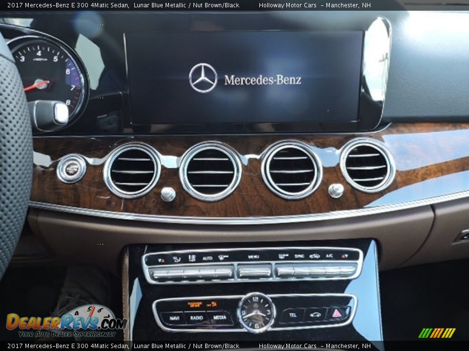 2017 Mercedes-Benz E 300 4Matic Sedan Lunar Blue Metallic / Nut Brown/Black Photo #8