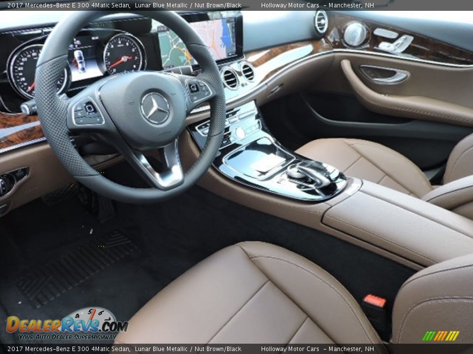 Nut Brown/Black Interior - 2017 Mercedes-Benz E 300 4Matic Sedan Photo #14