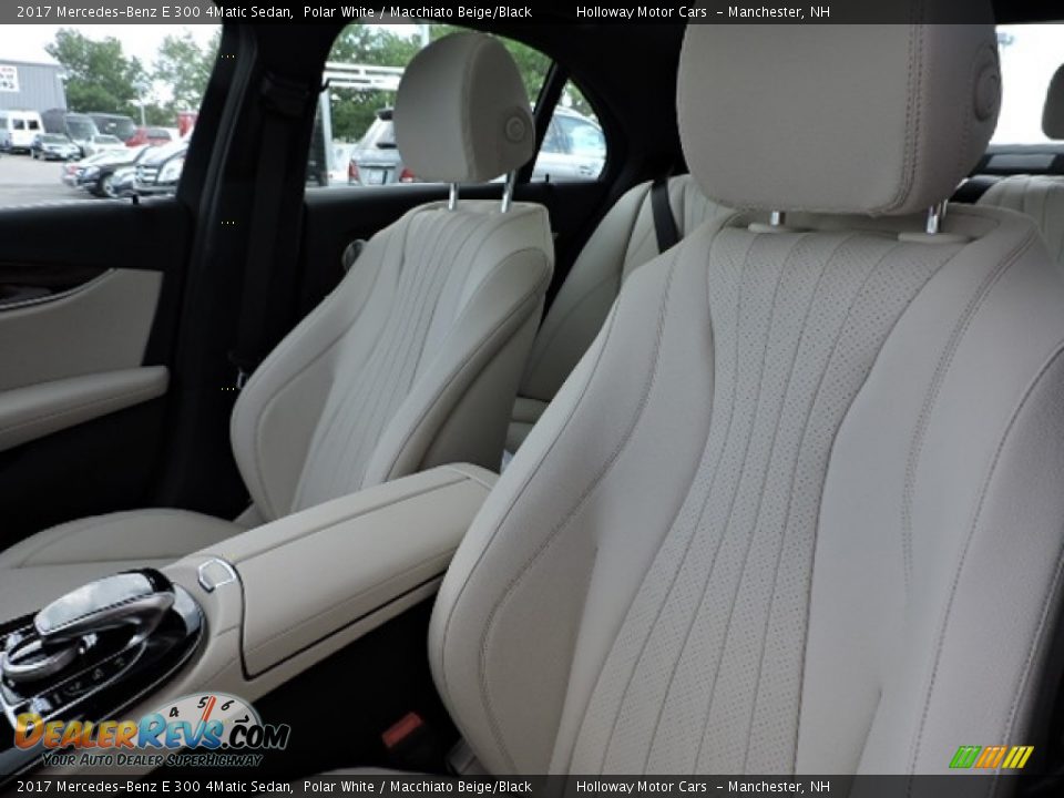 2017 Mercedes-Benz E 300 4Matic Sedan Polar White / Macchiato Beige/Black Photo #6