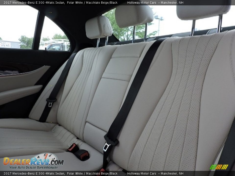 2017 Mercedes-Benz E 300 4Matic Sedan Polar White / Macchiato Beige/Black Photo #8