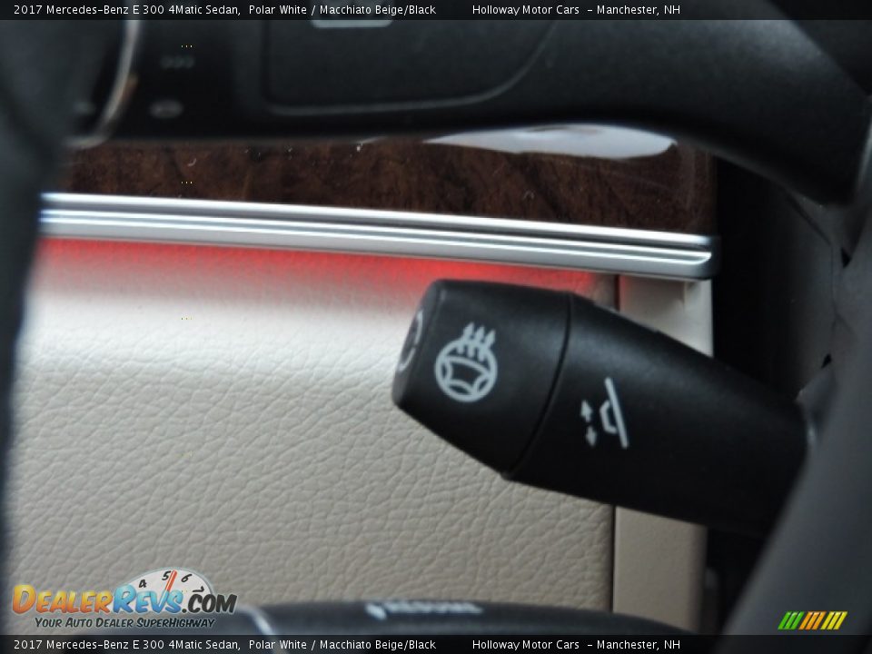 2017 Mercedes-Benz E 300 4Matic Sedan Polar White / Macchiato Beige/Black Photo #9