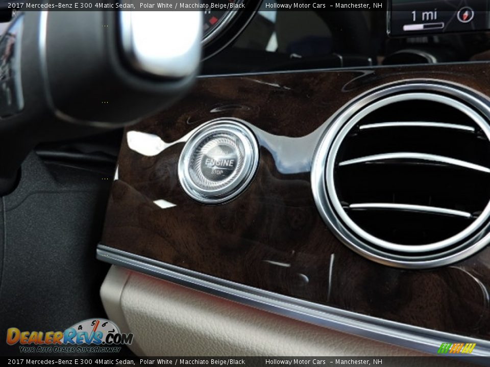 2017 Mercedes-Benz E 300 4Matic Sedan Polar White / Macchiato Beige/Black Photo #11