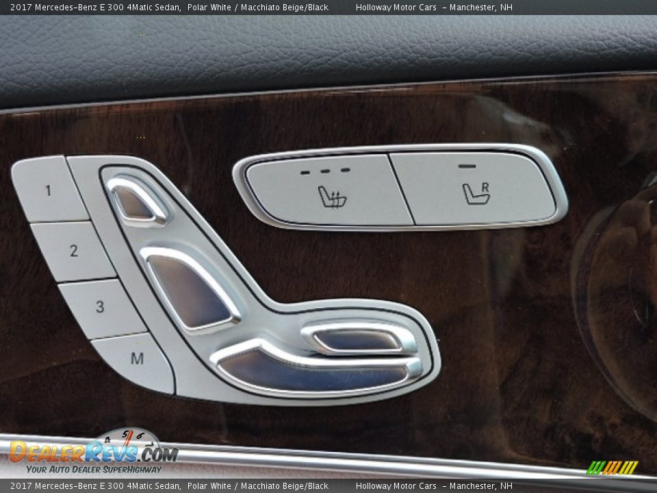 2017 Mercedes-Benz E 300 4Matic Sedan Polar White / Macchiato Beige/Black Photo #12