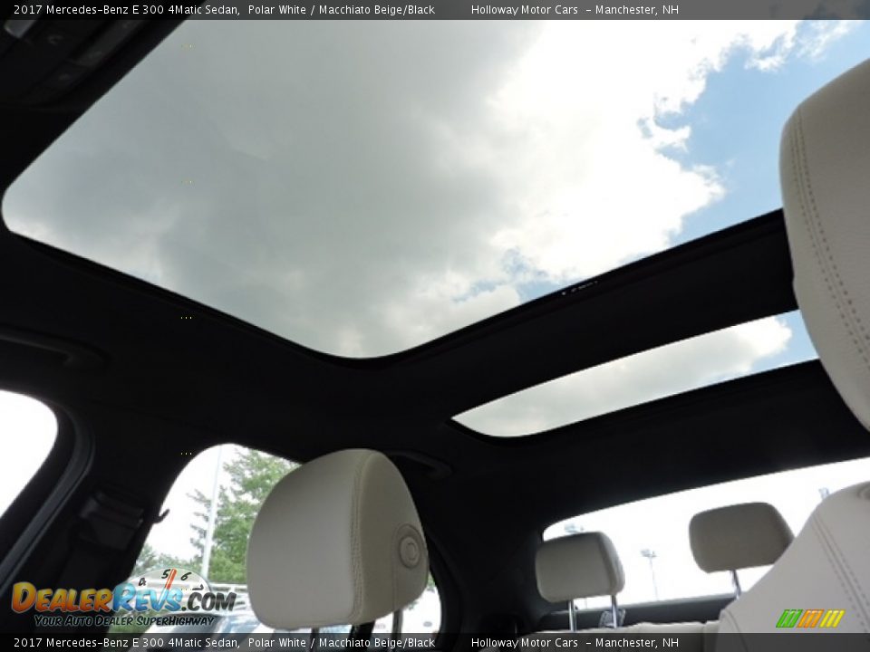 2017 Mercedes-Benz E 300 4Matic Sedan Polar White / Macchiato Beige/Black Photo #16
