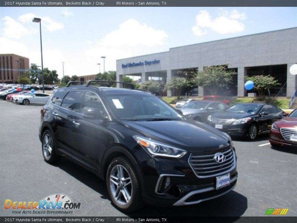 2017 Hyundai Santa Fe Ultimate Becketts Black / Gray Photo #1