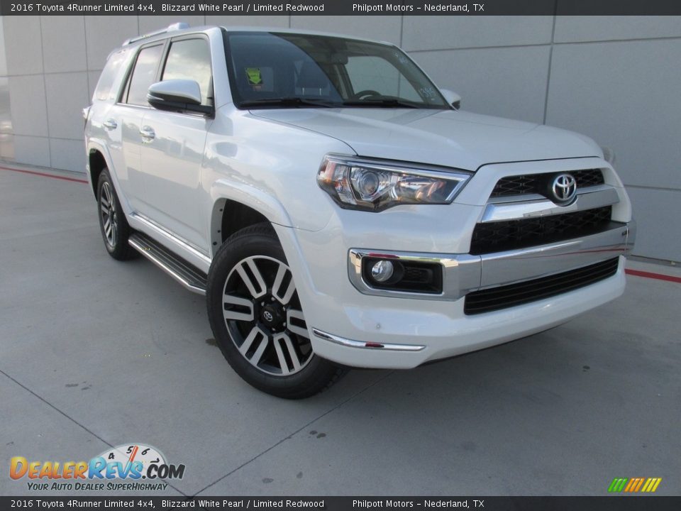 2016 Toyota 4Runner Limited 4x4 Blizzard White Pearl / Limited Redwood Photo #1