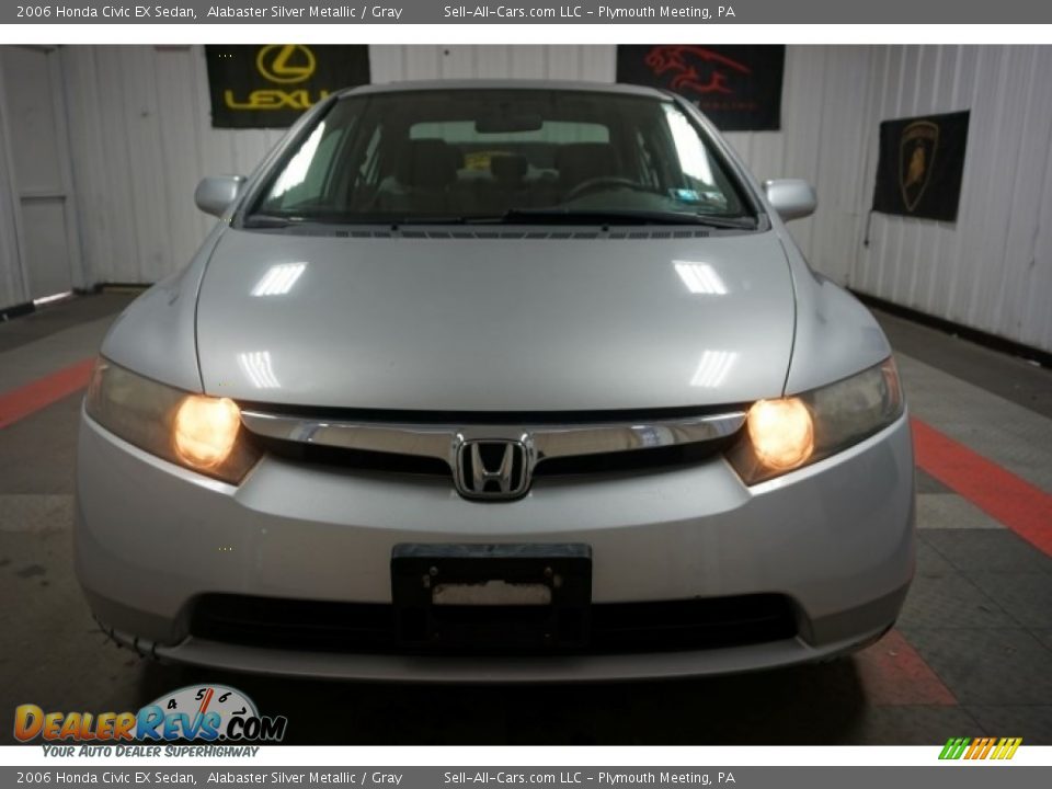 2006 Honda Civic EX Sedan Alabaster Silver Metallic / Gray Photo #4