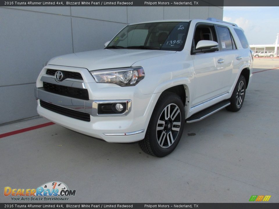2016 Toyota 4Runner Limited 4x4 Blizzard White Pearl / Limited Redwood Photo #7