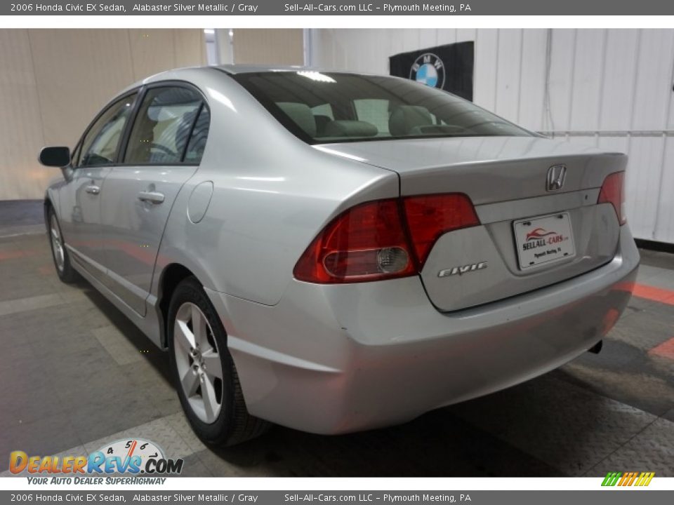 2006 Honda Civic EX Sedan Alabaster Silver Metallic / Gray Photo #10