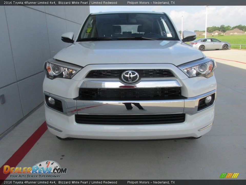 2016 Toyota 4Runner Limited 4x4 Blizzard White Pearl / Limited Redwood Photo #8