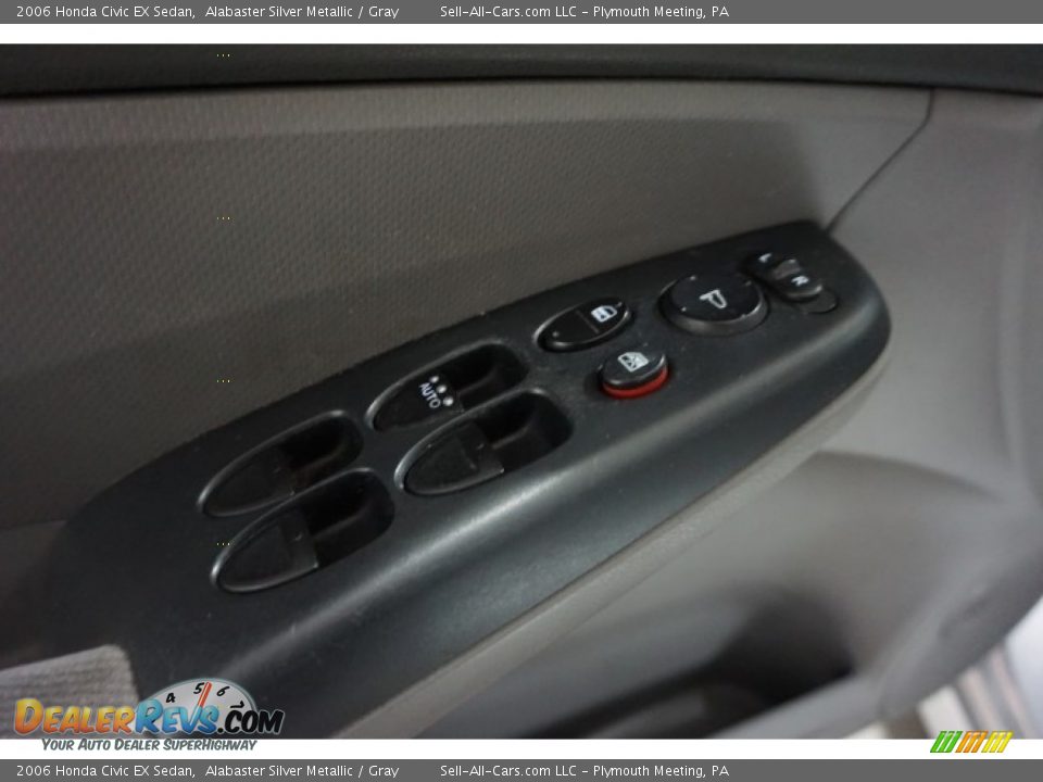 2006 Honda Civic EX Sedan Alabaster Silver Metallic / Gray Photo #13