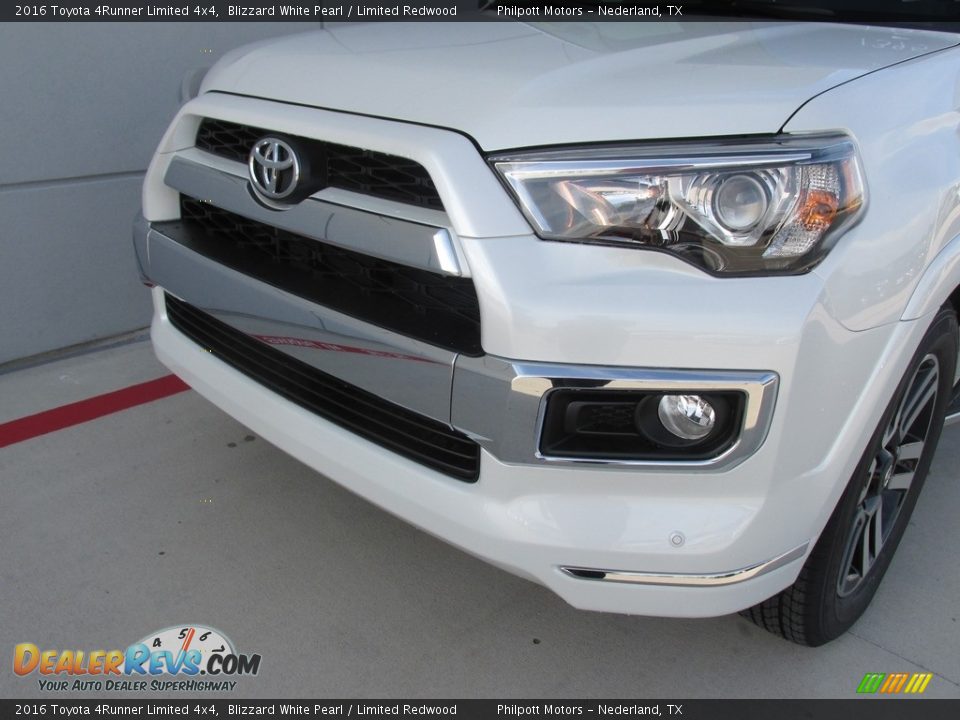 2016 Toyota 4Runner Limited 4x4 Blizzard White Pearl / Limited Redwood Photo #10