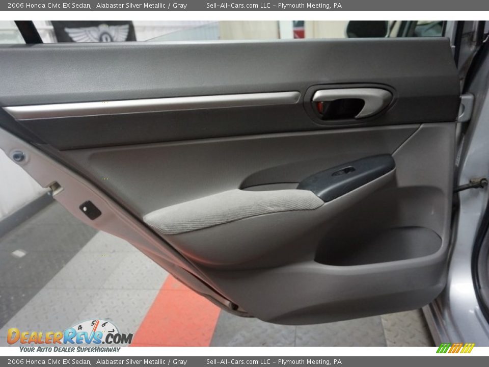2006 Honda Civic EX Sedan Alabaster Silver Metallic / Gray Photo #15