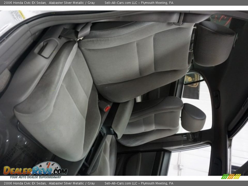 2006 Honda Civic EX Sedan Alabaster Silver Metallic / Gray Photo #18
