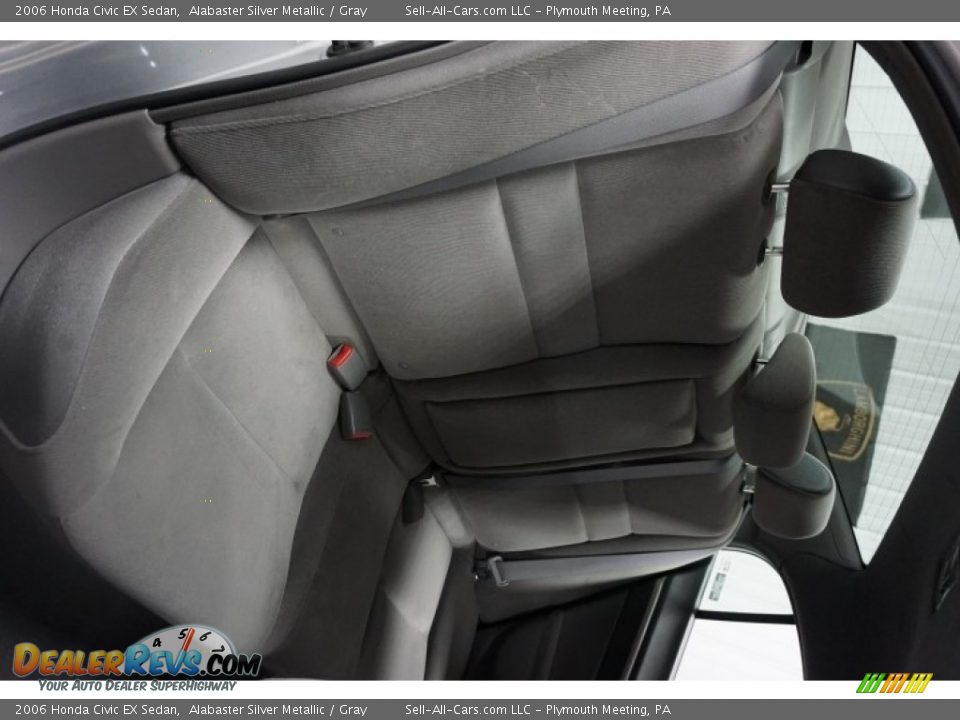 2006 Honda Civic EX Sedan Alabaster Silver Metallic / Gray Photo #19