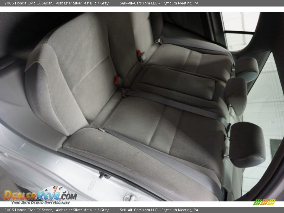 2006 Honda Civic EX Sedan Alabaster Silver Metallic / Gray Photo #22