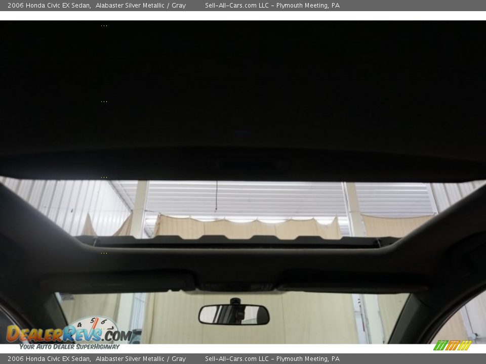 2006 Honda Civic EX Sedan Alabaster Silver Metallic / Gray Photo #24