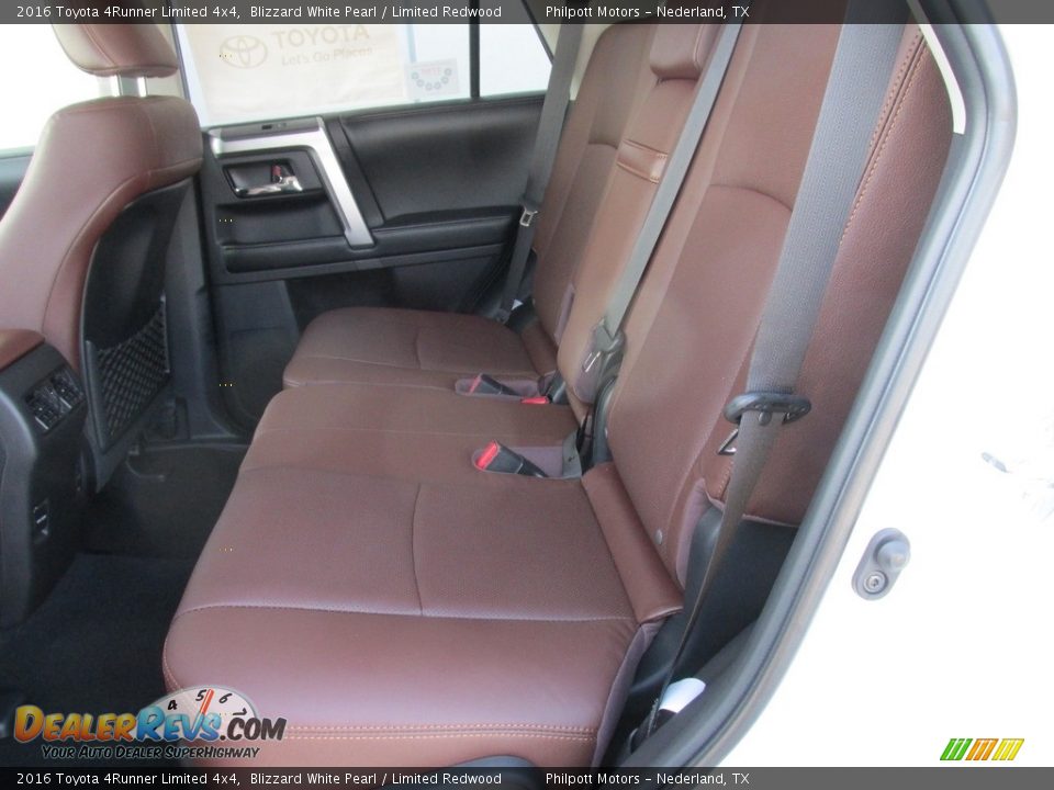 2016 Toyota 4Runner Limited 4x4 Blizzard White Pearl / Limited Redwood Photo #19