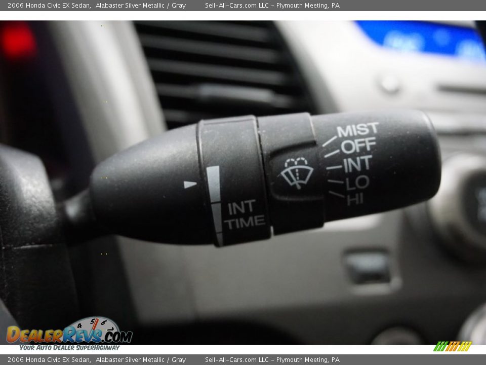 2006 Honda Civic EX Sedan Alabaster Silver Metallic / Gray Photo #31