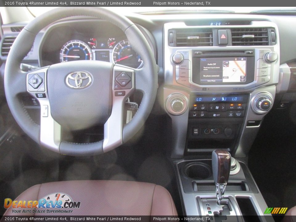 2016 Toyota 4Runner Limited 4x4 Blizzard White Pearl / Limited Redwood Photo #25