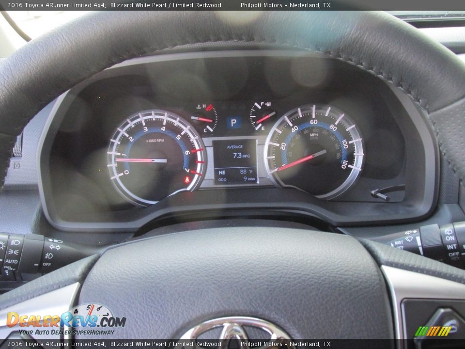 2016 Toyota 4Runner Limited 4x4 Blizzard White Pearl / Limited Redwood Photo #35