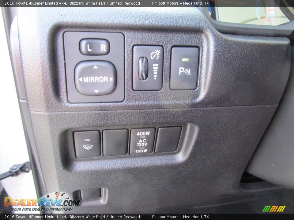 2016 Toyota 4Runner Limited 4x4 Blizzard White Pearl / Limited Redwood Photo #36