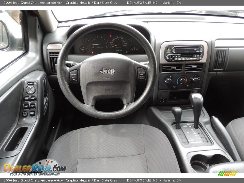 2004 Jeep Grand Cherokee Laredo 4x4 Graphite Metallic / Dark Slate Gray Photo #10