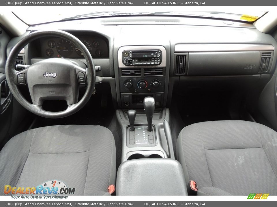 2004 Jeep Grand Cherokee Laredo 4x4 Graphite Metallic / Dark Slate Gray Photo #11