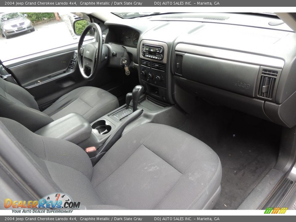 2004 Jeep Grand Cherokee Laredo 4x4 Graphite Metallic / Dark Slate Gray Photo #12