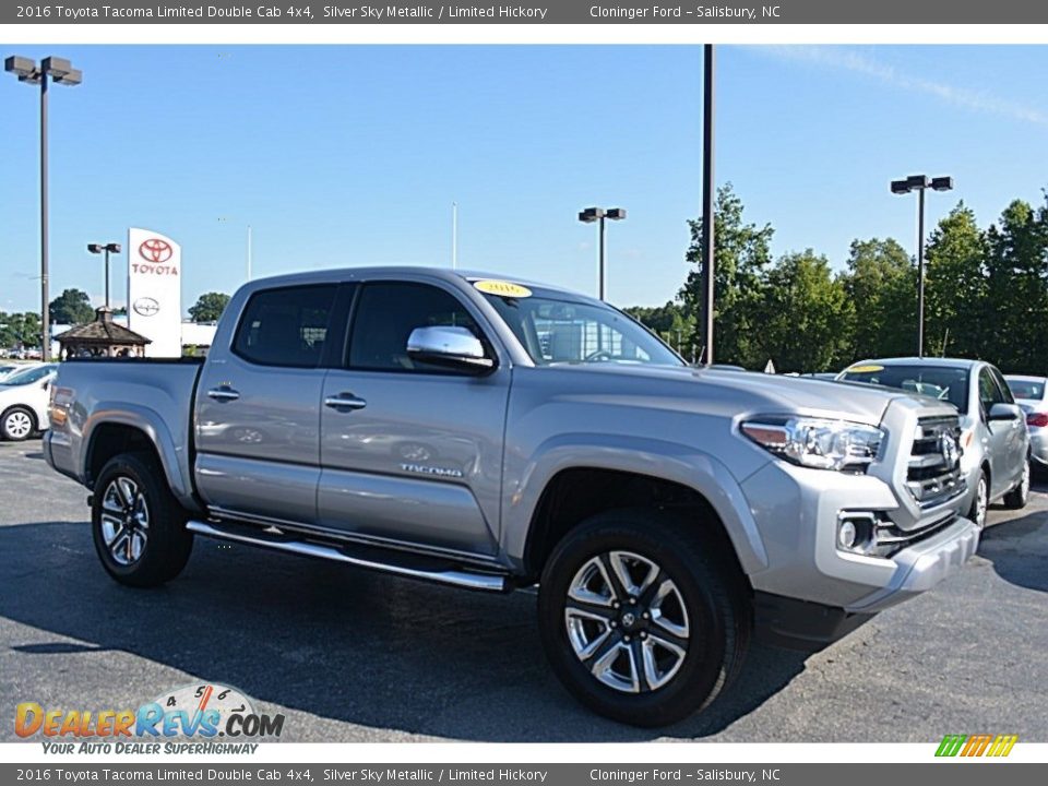 2016 Toyota Tacoma Limited Double Cab 4x4 Silver Sky Metallic / Limited Hickory Photo #1