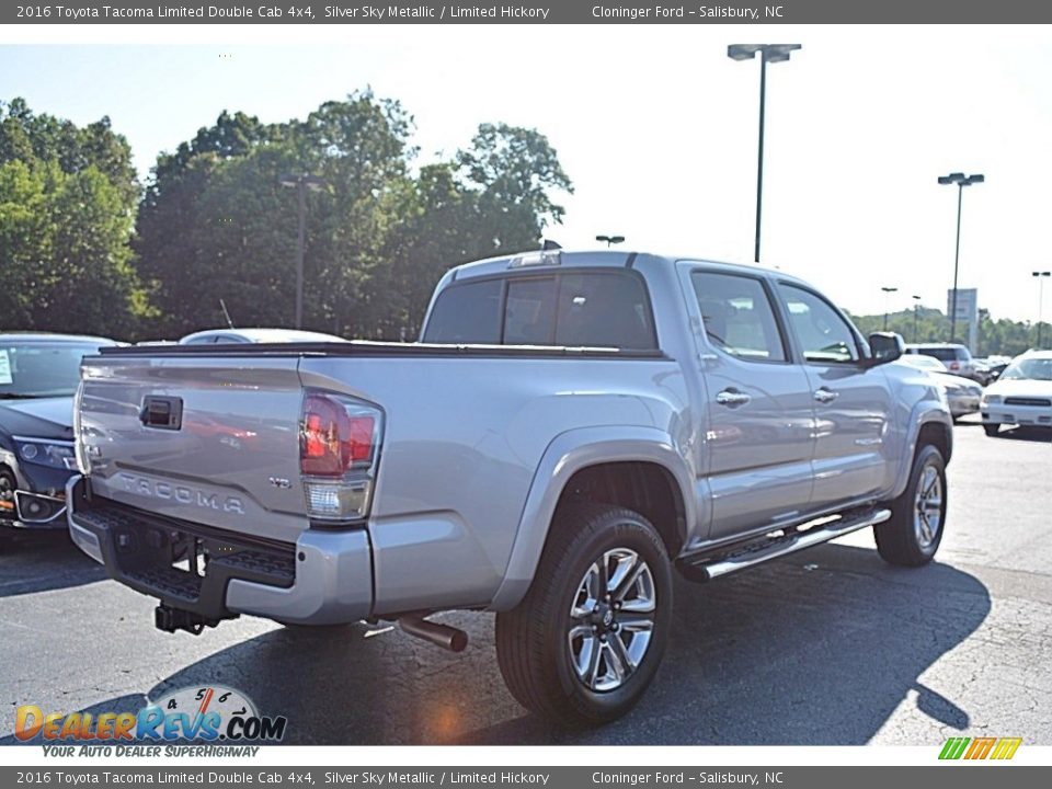 2016 Toyota Tacoma Limited Double Cab 4x4 Silver Sky Metallic / Limited Hickory Photo #3