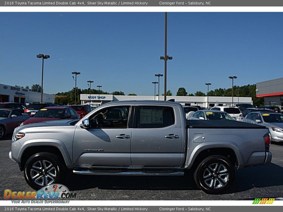 2016 Toyota Tacoma Limited Double Cab 4x4 Silver Sky Metallic / Limited Hickory Photo #6