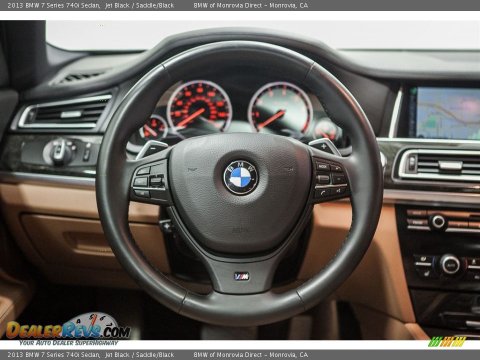 2013 BMW 7 Series 740i Sedan Steering Wheel Photo #15