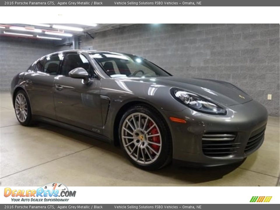 2016 Porsche Panamera GTS Agate Grey Metallic / Black Photo #4