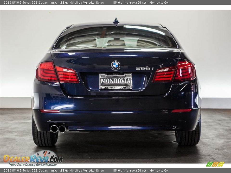 2013 BMW 5 Series 528i Sedan Imperial Blue Metallic / Venetian Beige Photo #3